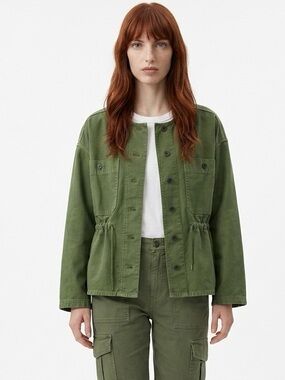 Madewell army green utility jacket size small
